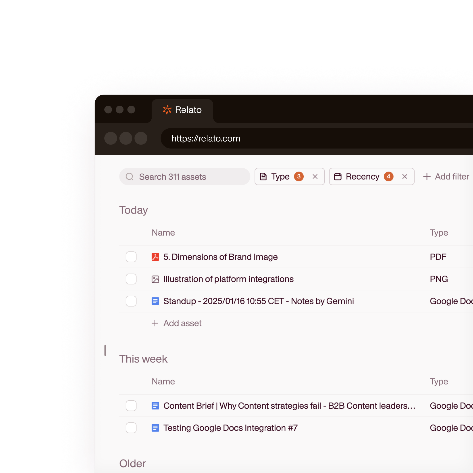 Organize and enrich with metadata